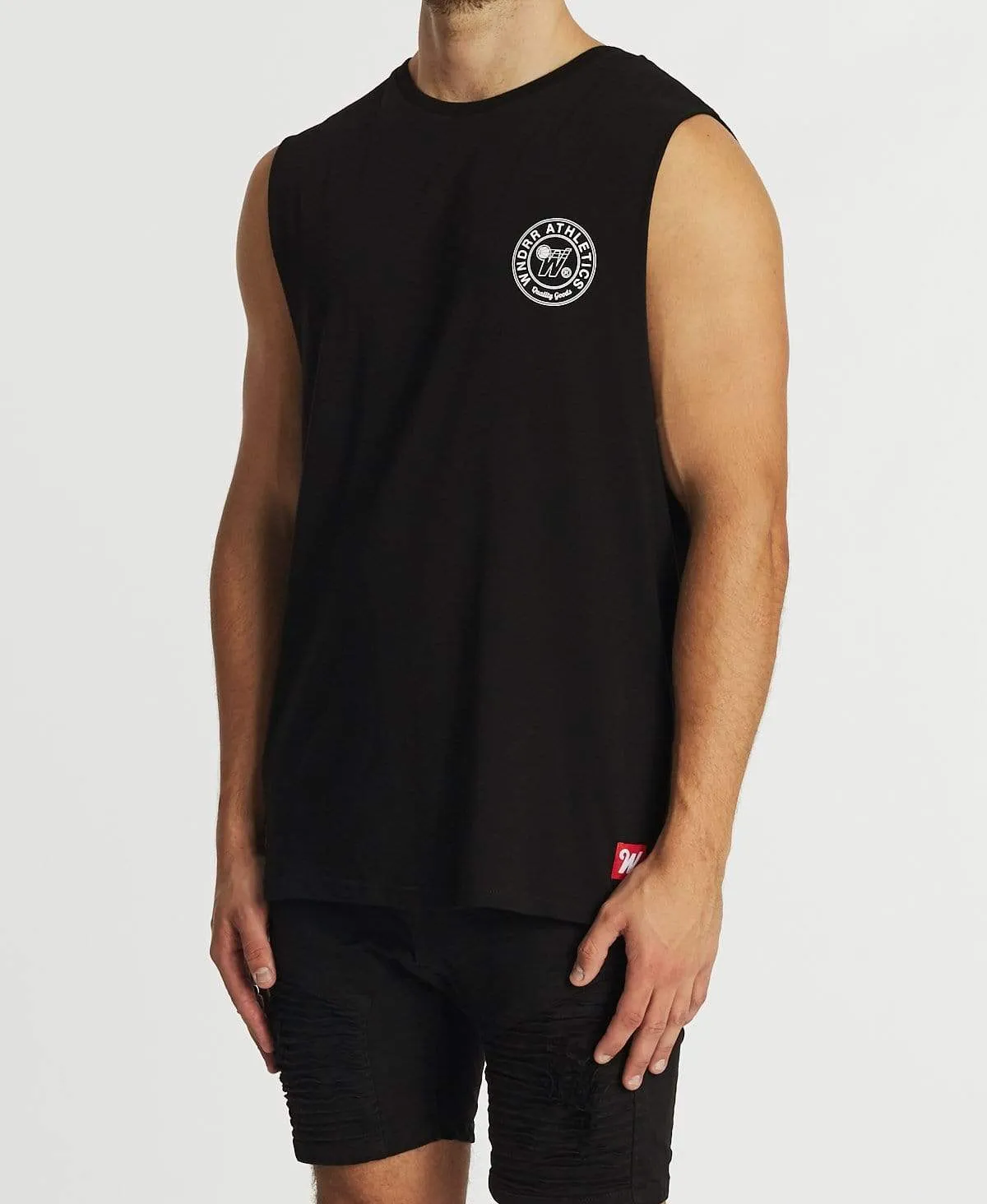 Reggie Muscle Tee Black sold by Neverland product image thumbnail 3