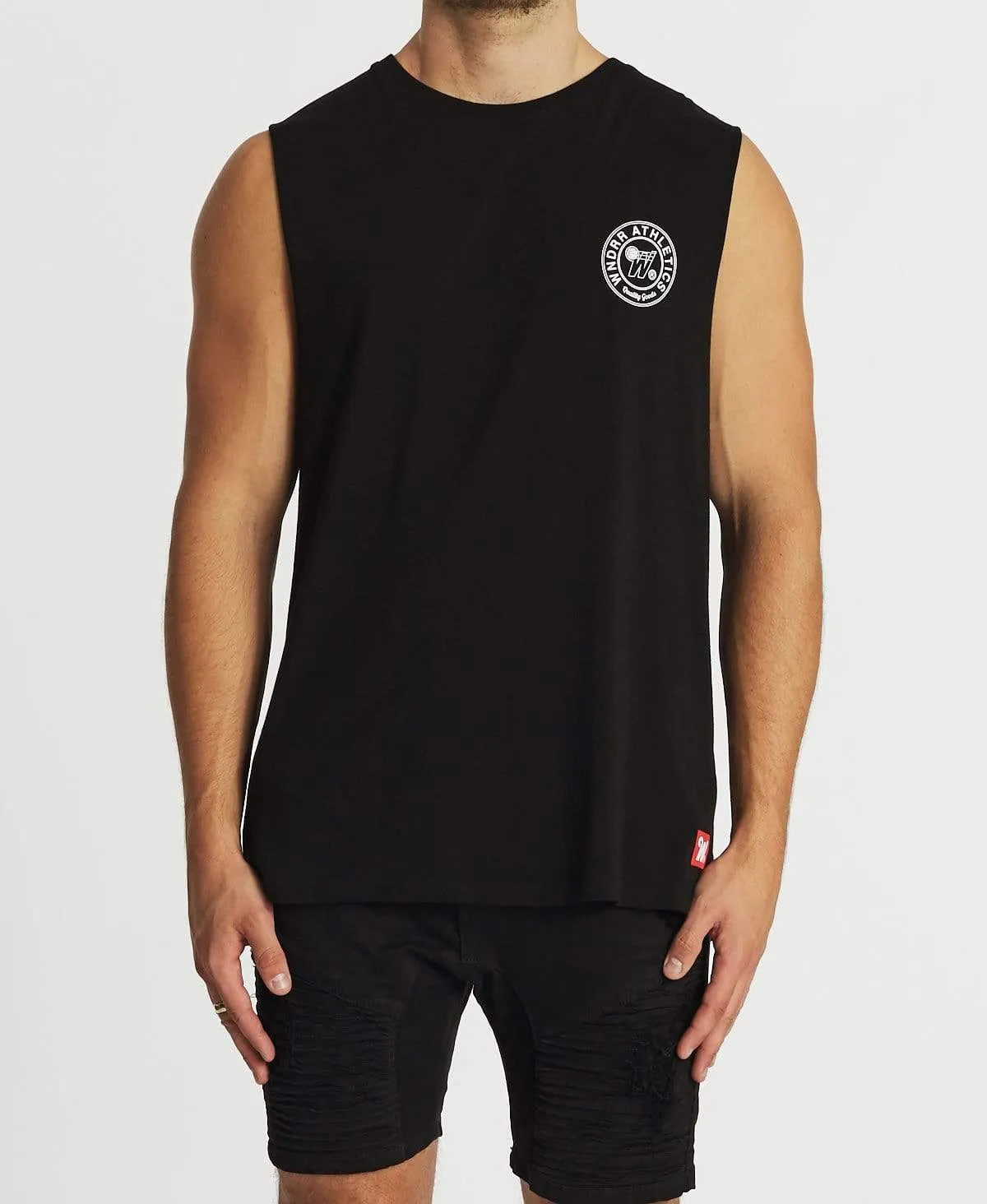 Reggie Muscle Tee Black sold by Neverland product image thumbnail 2