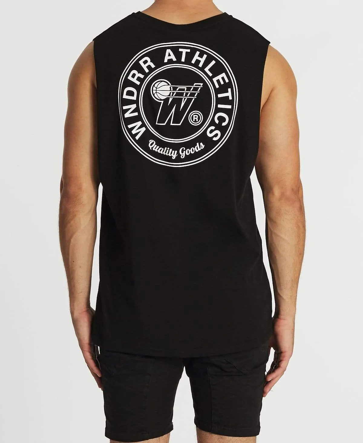 Reggie Muscle Tee Black sold by Neverland