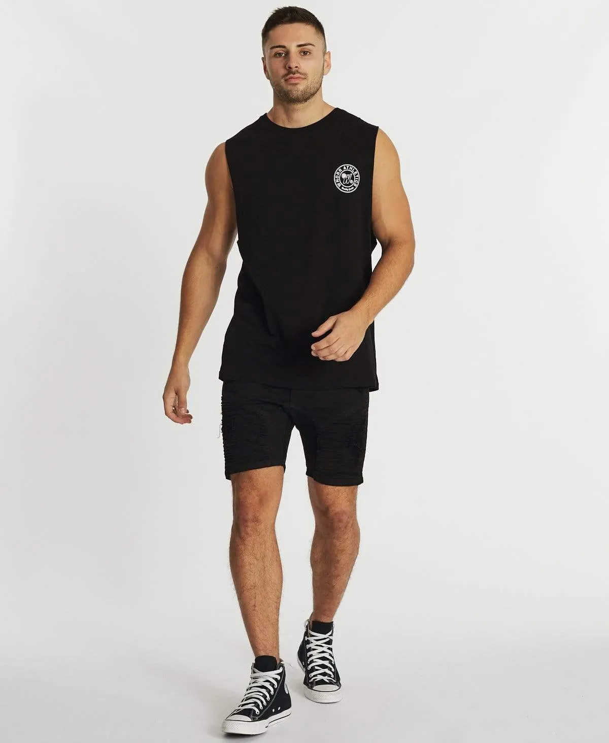 Reggie Muscle Tee Black sold by Neverland product image thumbnail 5