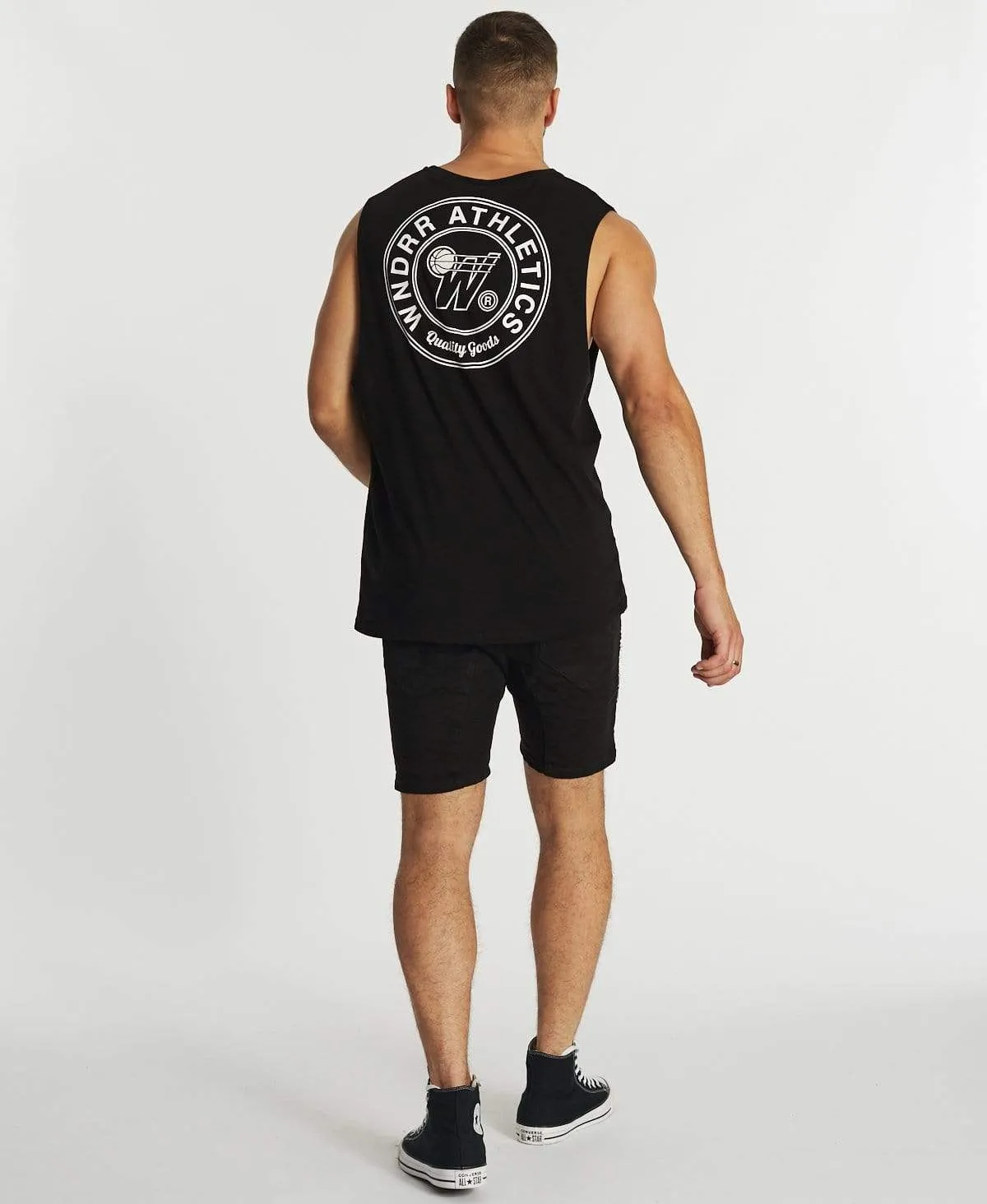 Reggie Muscle Tee Black sold by Neverland product image thumbnail 4