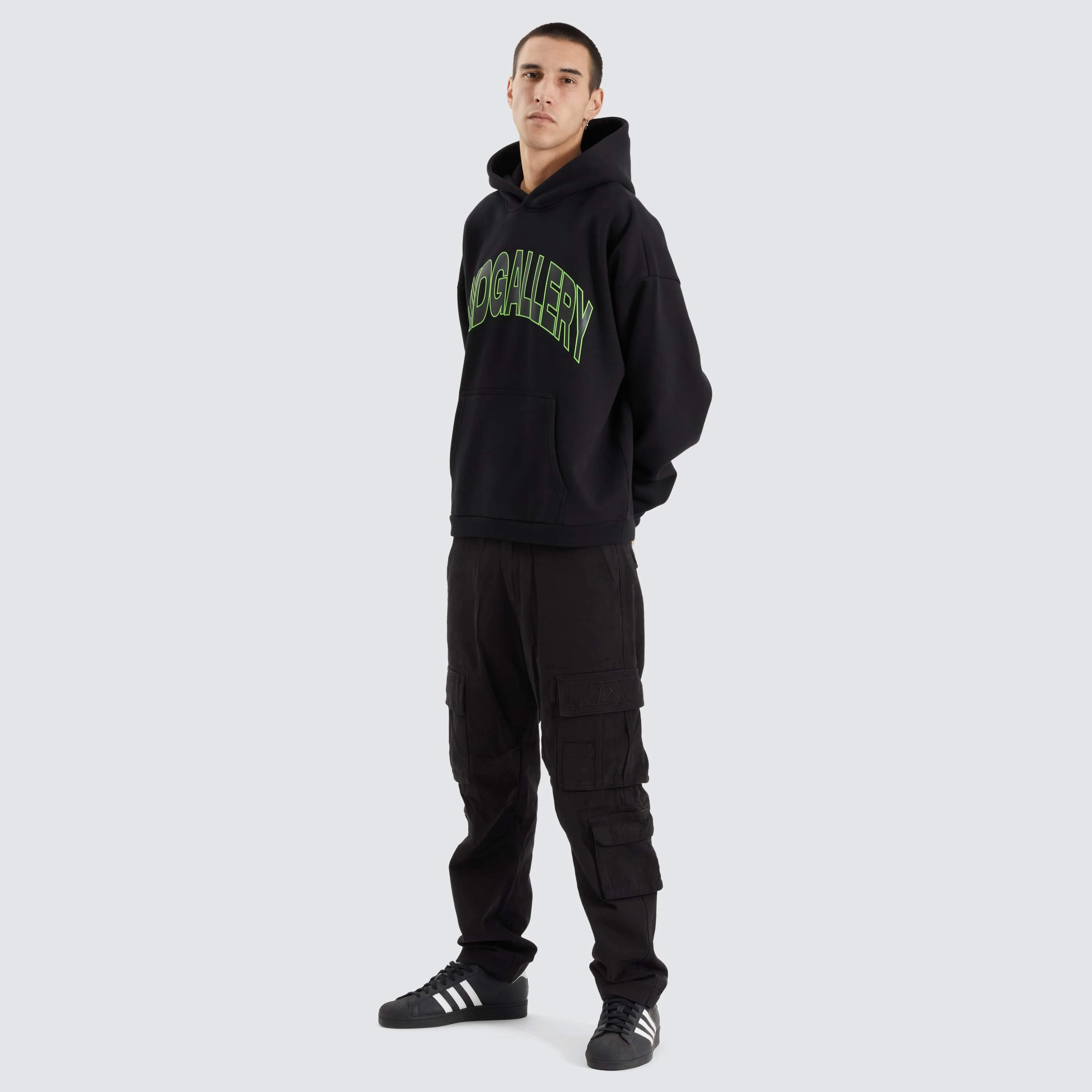 Liquid Extra Heavy Street Hoodie Jet Black sold by Neverland product image thumbnail 4