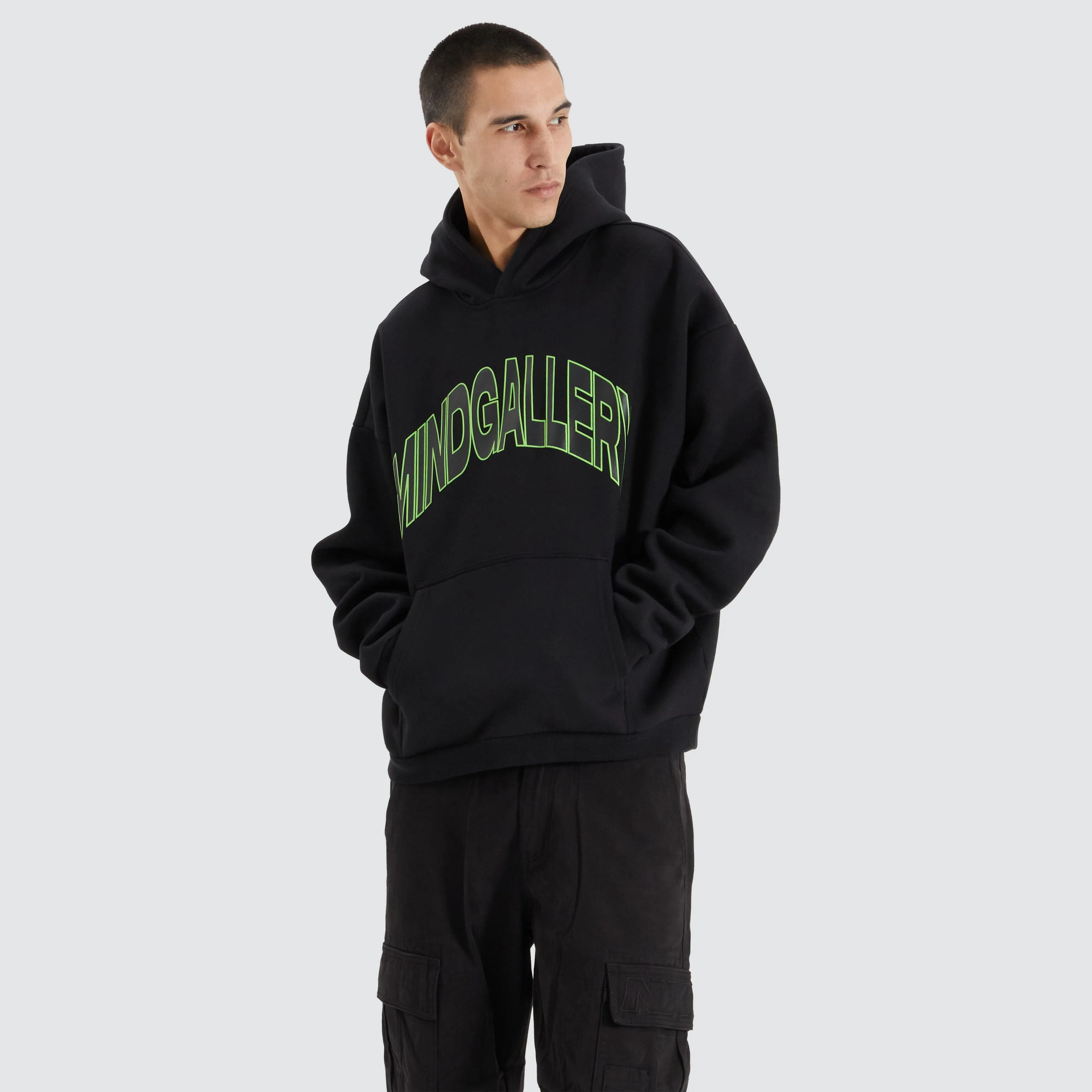 Liquid Extra Heavy Street Hoodie Jet Black sold by Neverland