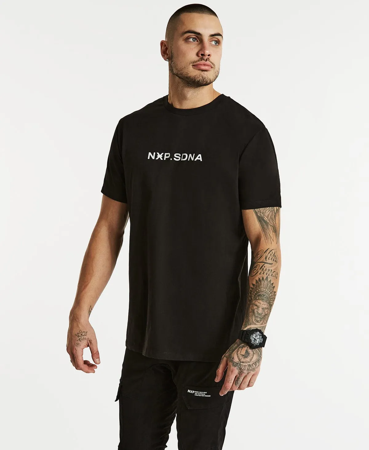 False Claims Cape Back T-Shirt Jet Black sold by Neverland product image thumbnail 2