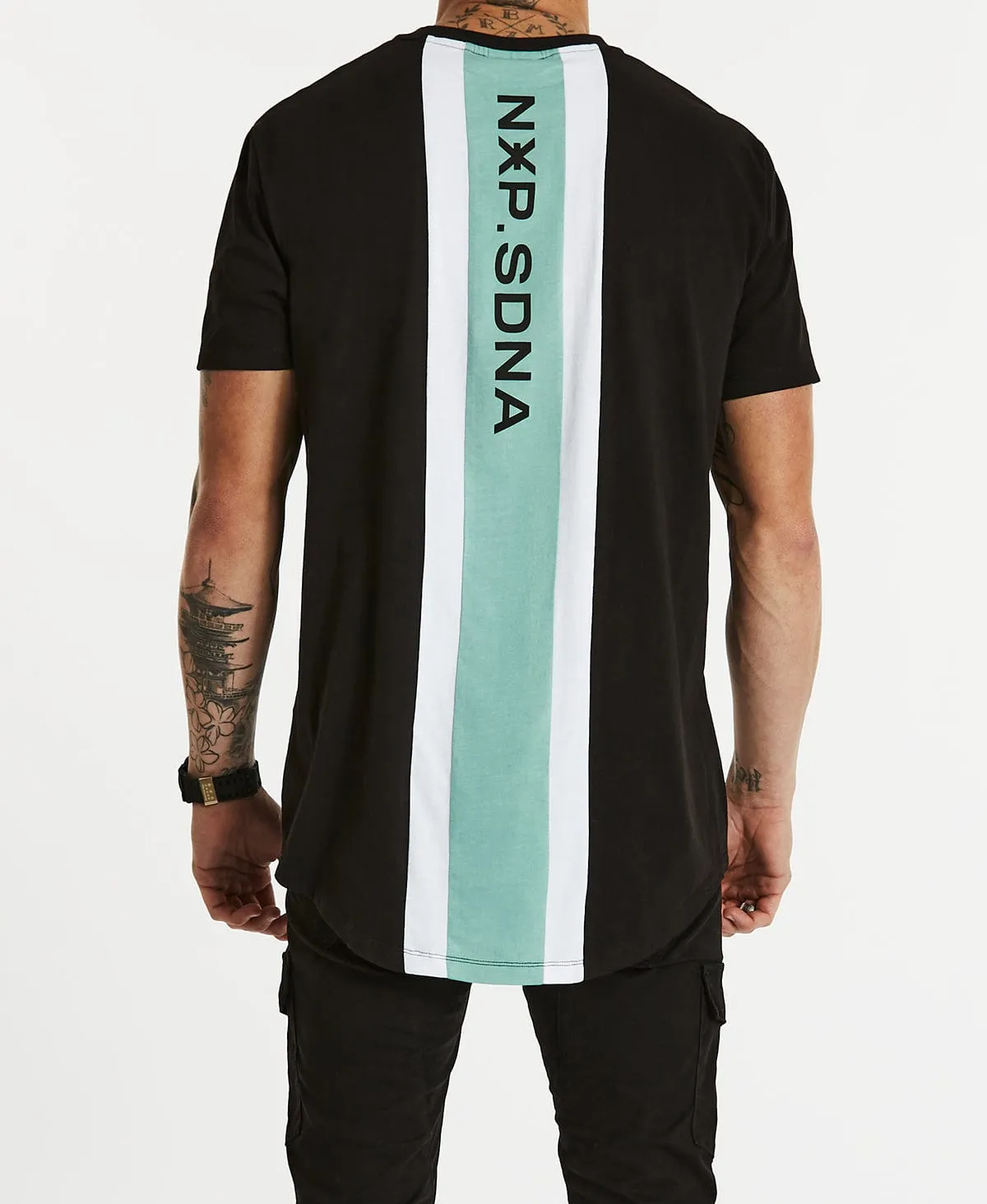 False Claims Cape Back T-Shirt Jet Black sold by Neverland product image thumbnail 3