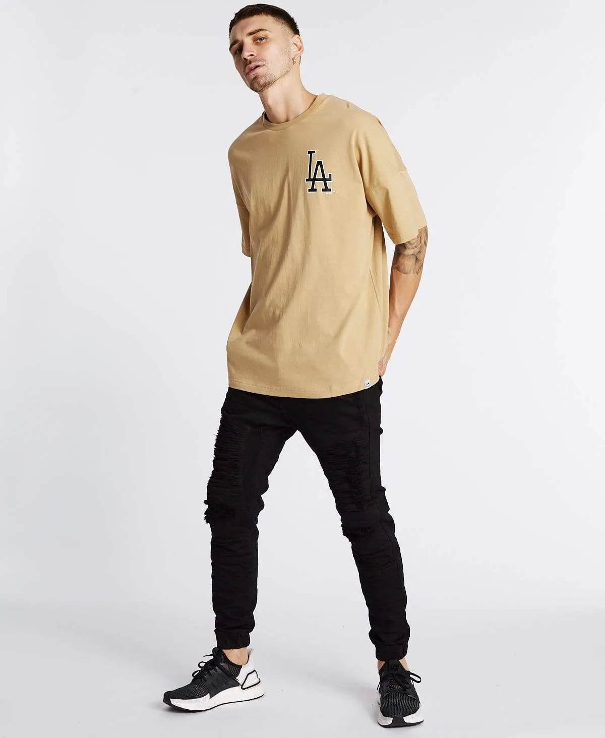 Badore Oversized T-Shirt Dodgers Khaki sold by Neverland product image thumbnail 4