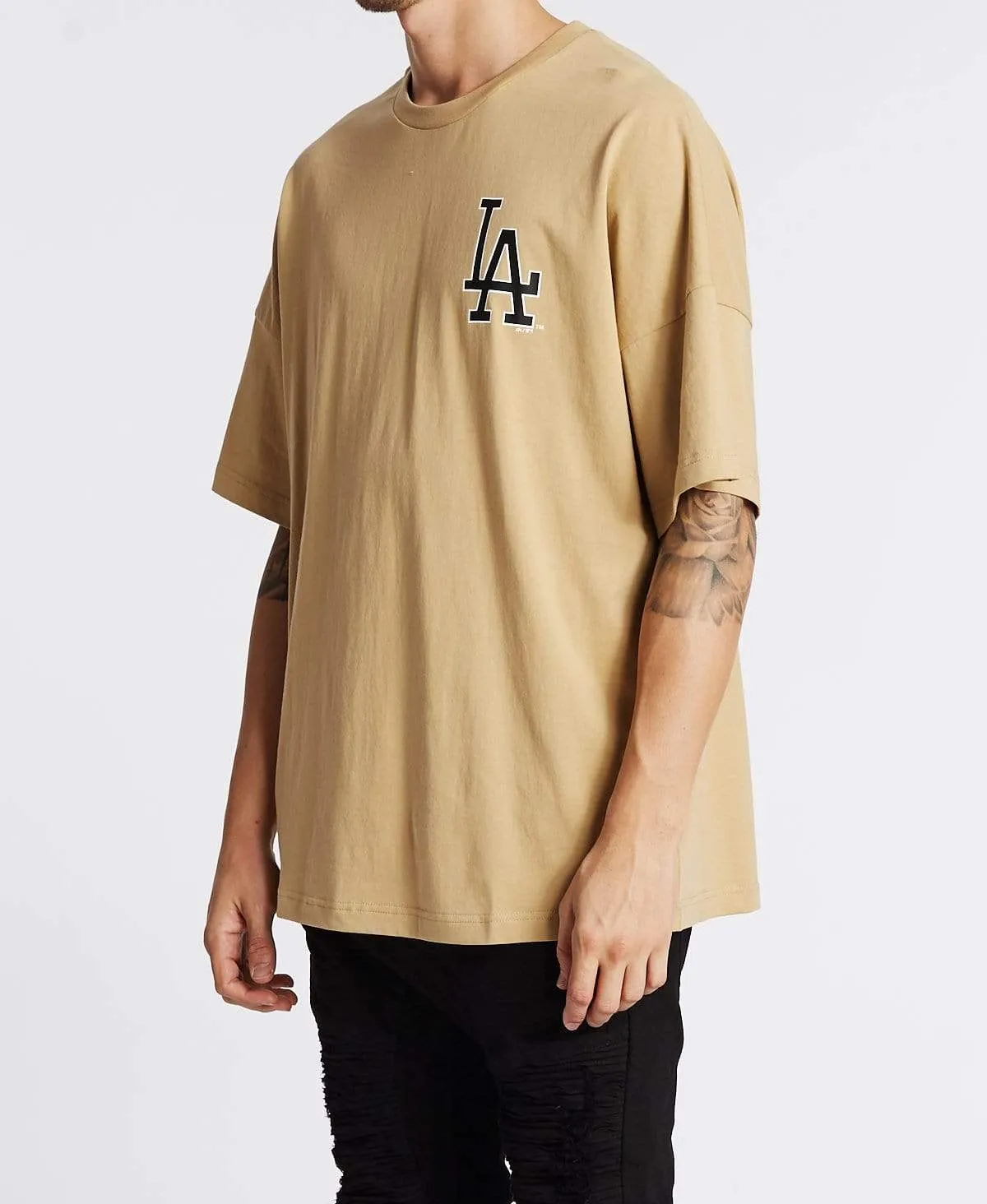 Badore Oversized T-Shirt Dodgers Khaki sold by Neverland product image thumbnail 3