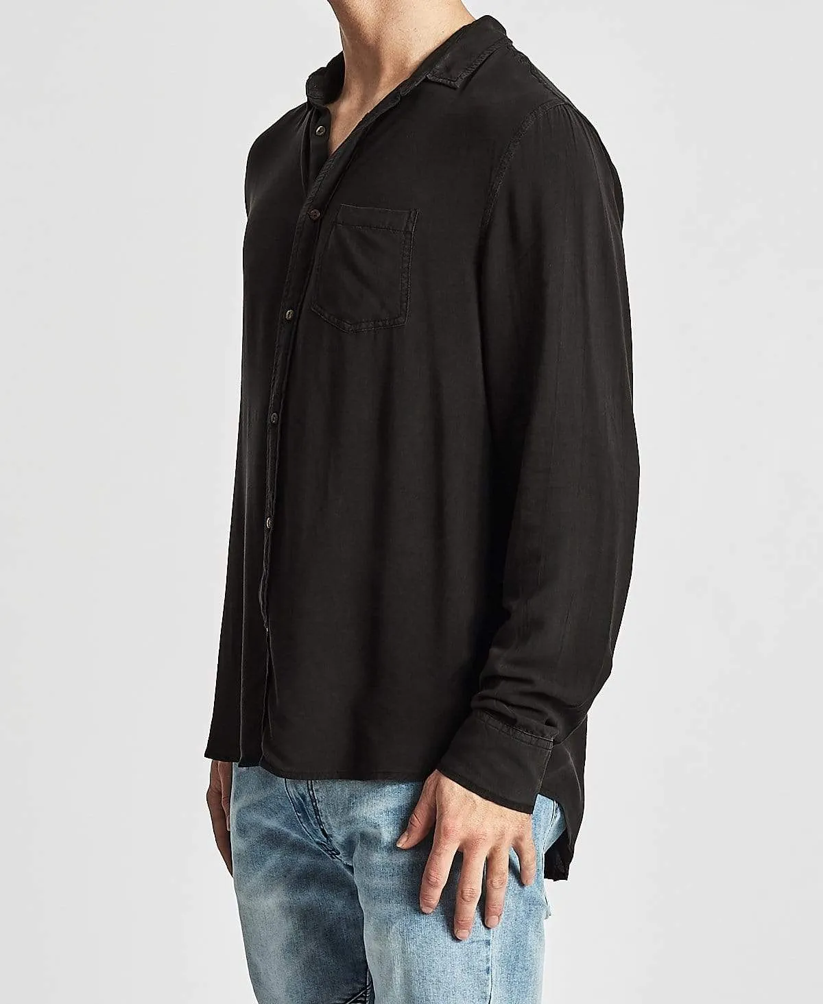 Rogue Long Sleeve Shirt Pigment Black sold by Neverland product image thumbnail 3