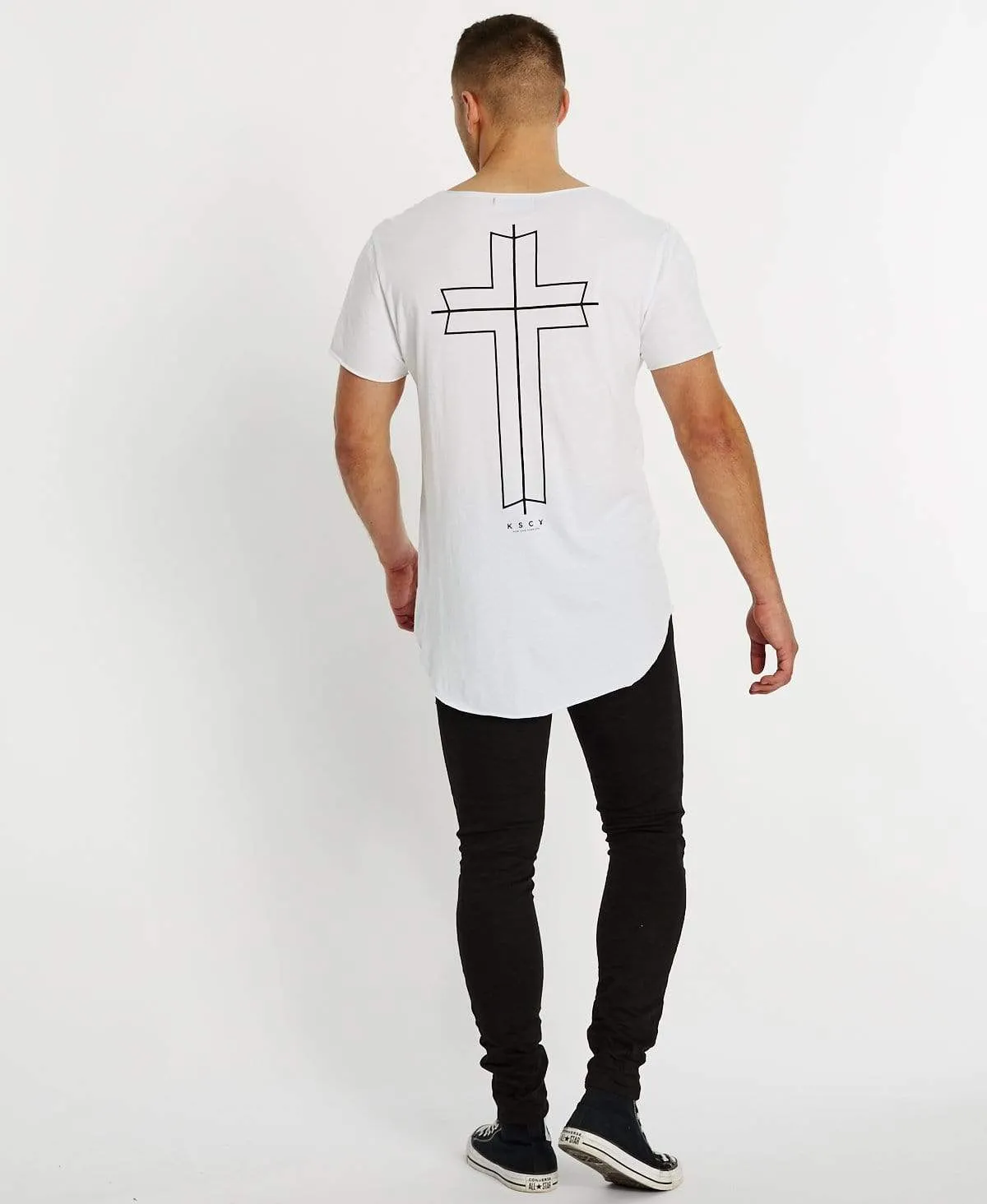 Sedona Raw V Neck T-Shirt White sold by Neverland product image thumbnail 5