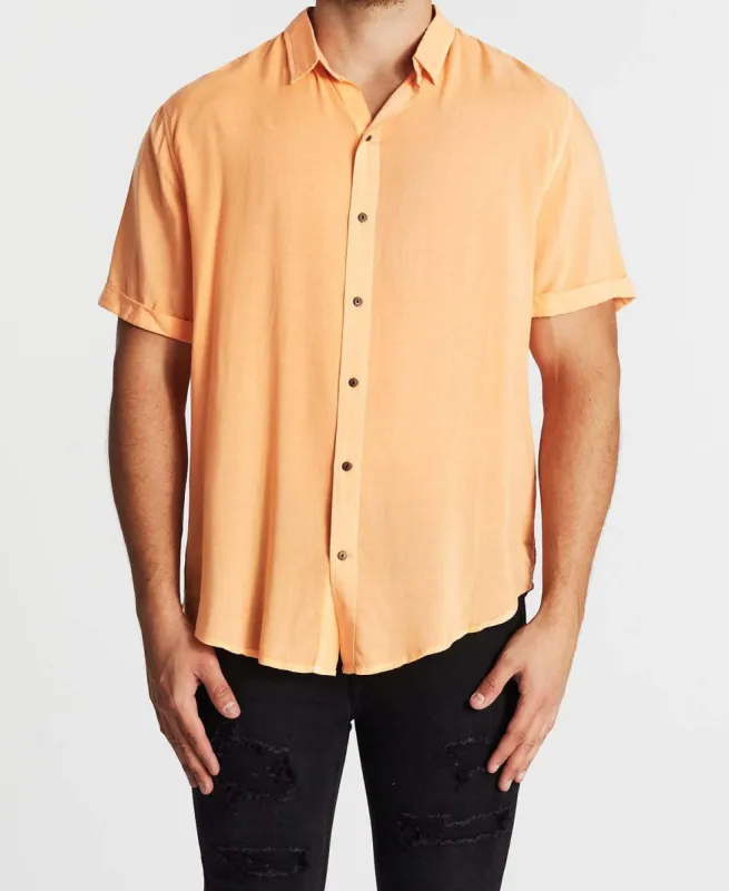 Drift Standard Short Sleeve Shirt Pigment Peach sold by Neverland