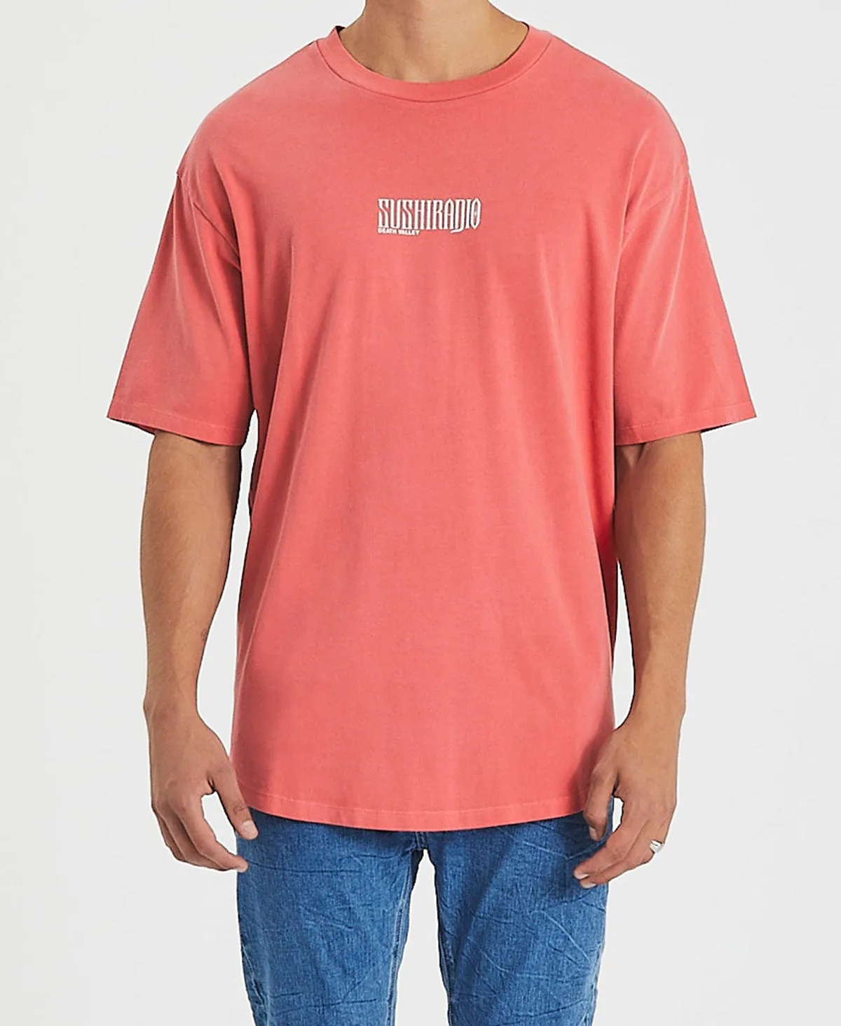 Vision Box Fit Scoop T-Shirt Pigment Hibiscus Red sold by Neverland product image thumbnail 3