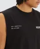 Doin' Fine Dual Curved Muscle Tee Jet Black sold by Neverland