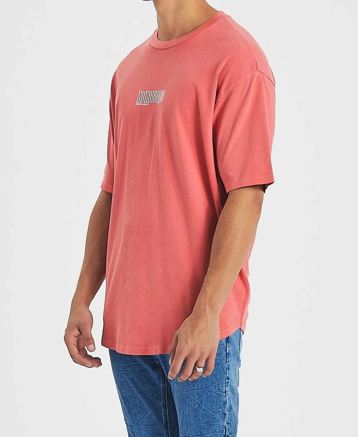 Vision Box Fit Scoop T-Shirt Pigment Hibiscus Red sold by Neverland product image thumbnail 4