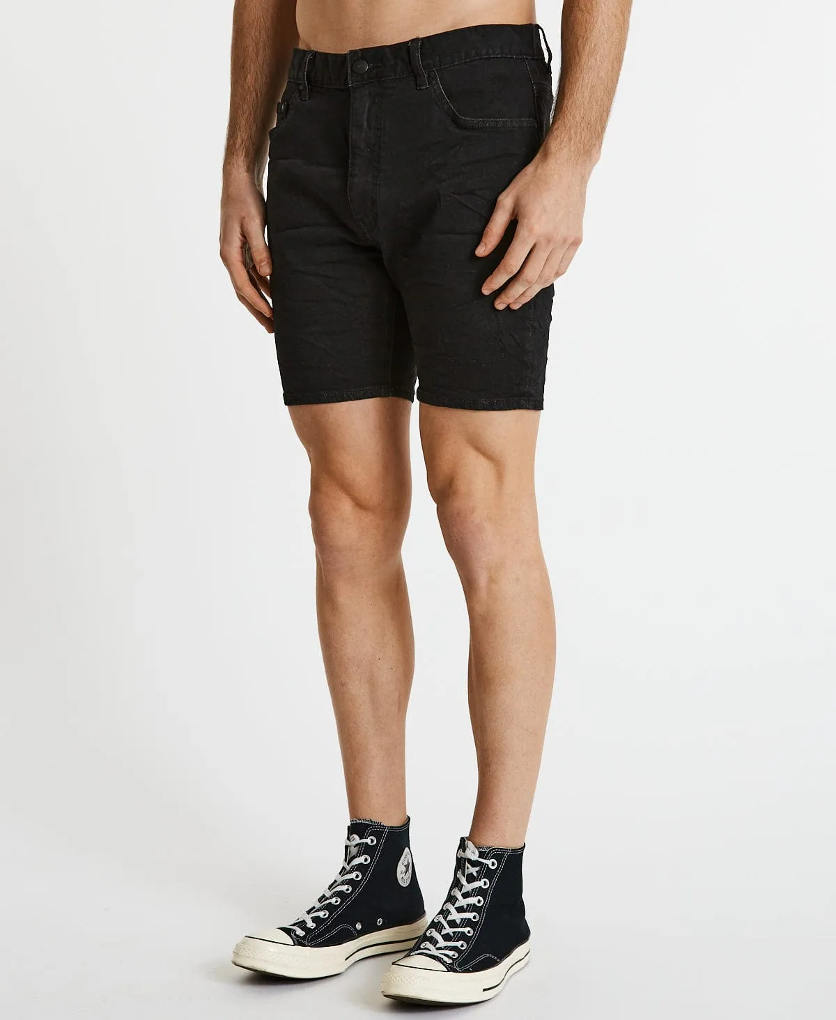 KS3 Denim Shorts Gravestone sold by Neverland product image thumbnail 4