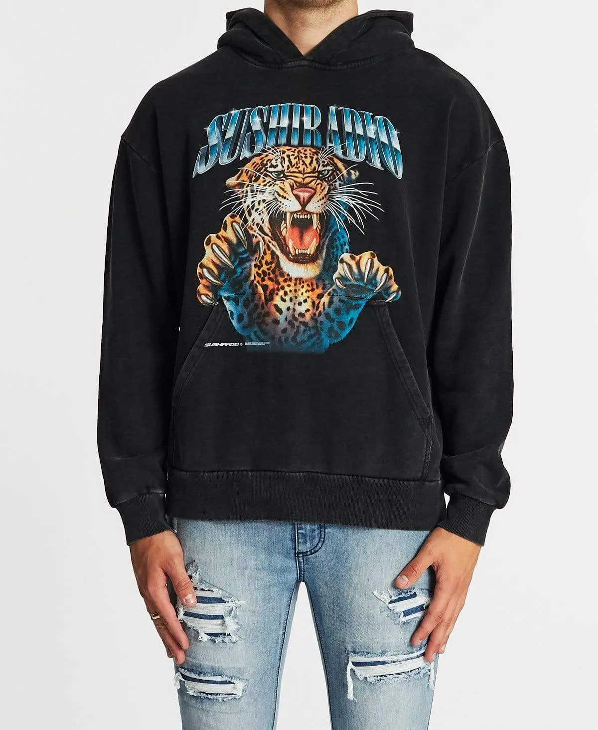 Fury Relaxed Hoodie Mineral Black sold by Neverland