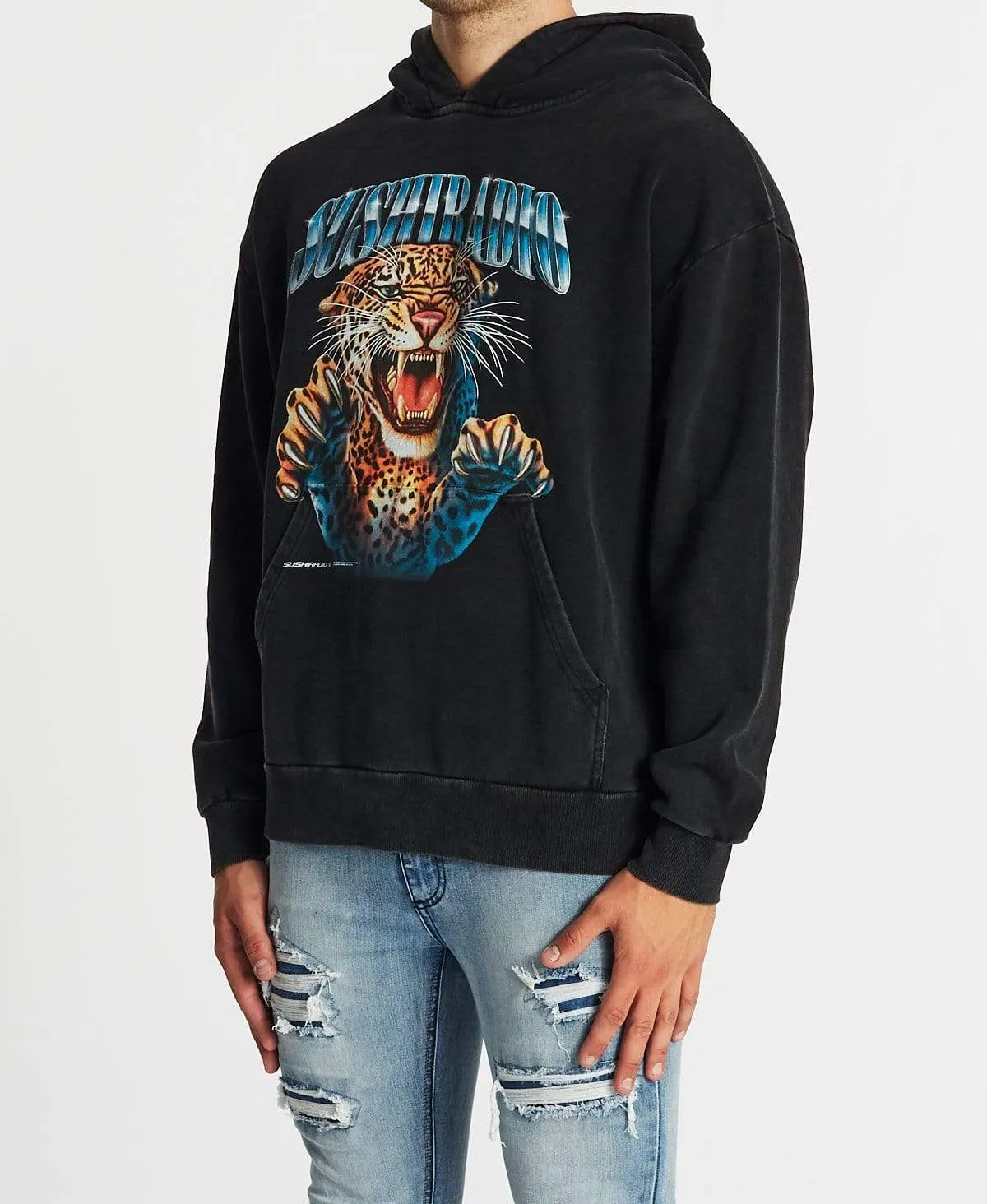 Fury Relaxed Hoodie Mineral Black sold by Neverland product image thumbnail 3