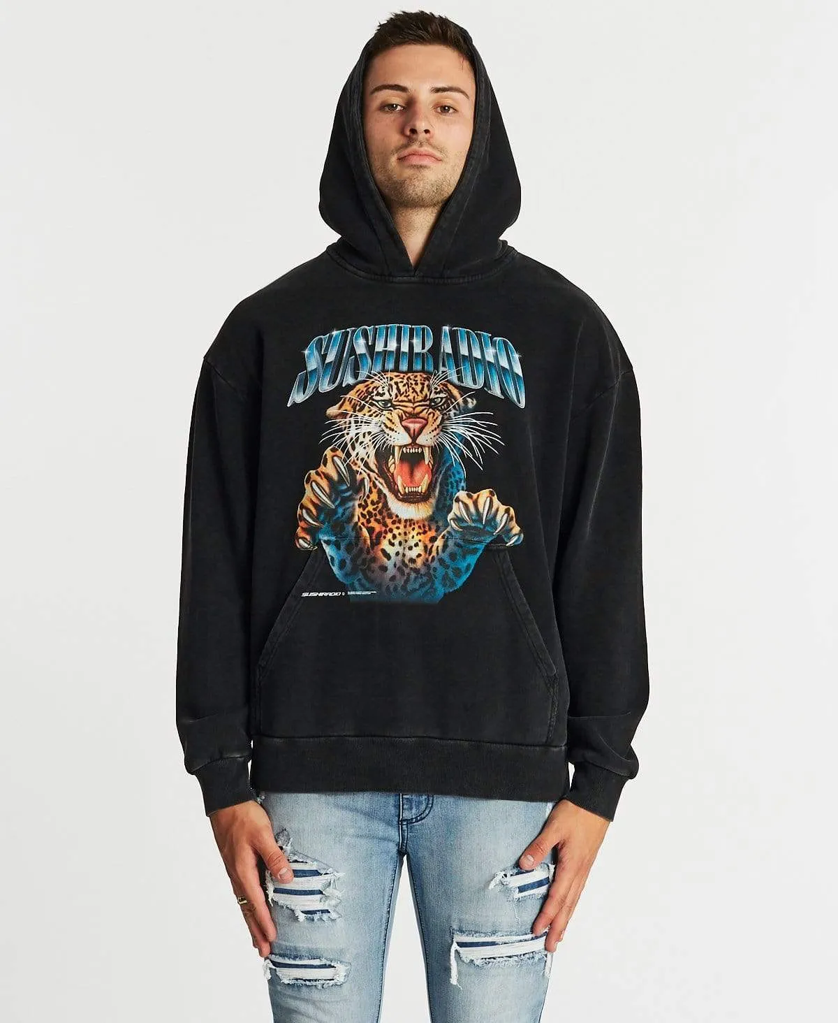 Fury Relaxed Hoodie Mineral Black sold by Neverland product image thumbnail 4