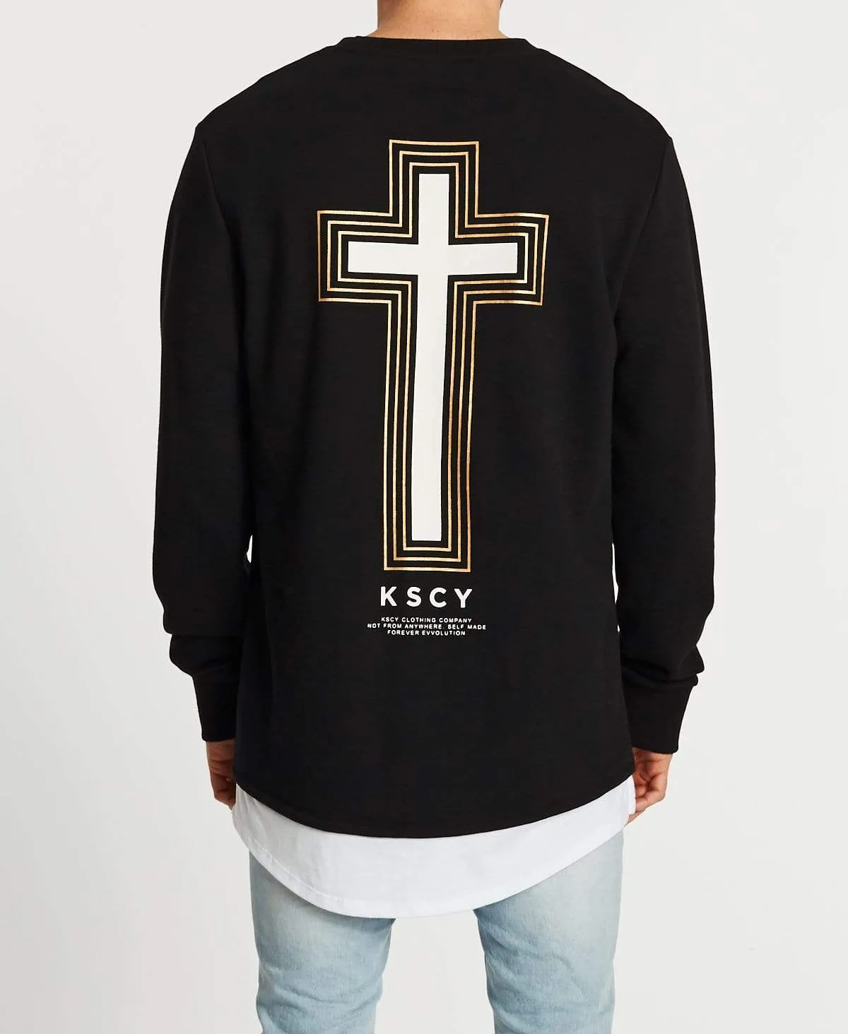 Brooklyn Layered Jumper Jet Black sold by Neverland