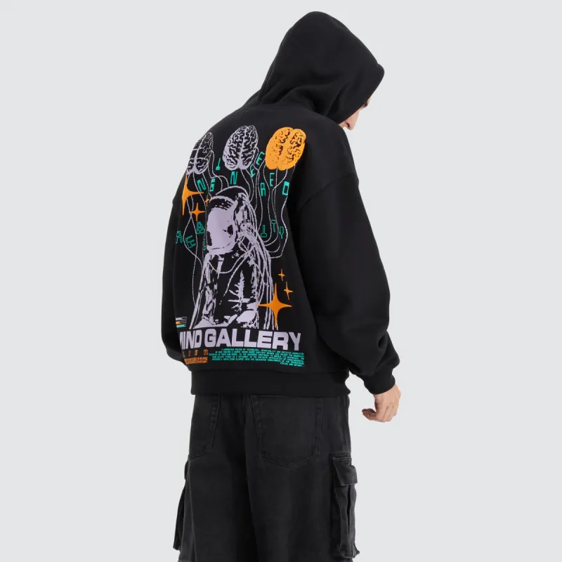Reality Extra Heavy Street Hoodie Jet Black sold by Neverland