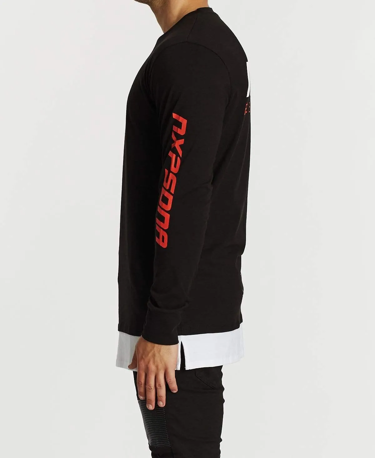 Unending Standard Layered Long Sleeve T-Shirt Jet Black sold by Neverland product image thumbnail 4