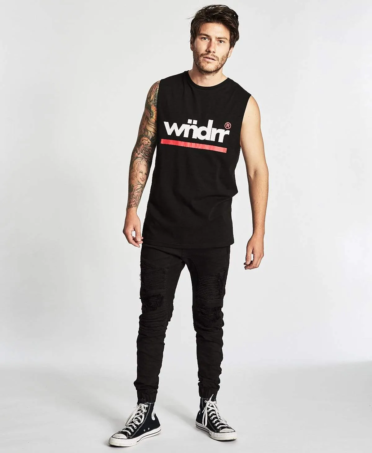 Revive Muscle Tee Black sold by Neverland product image thumbnail 4