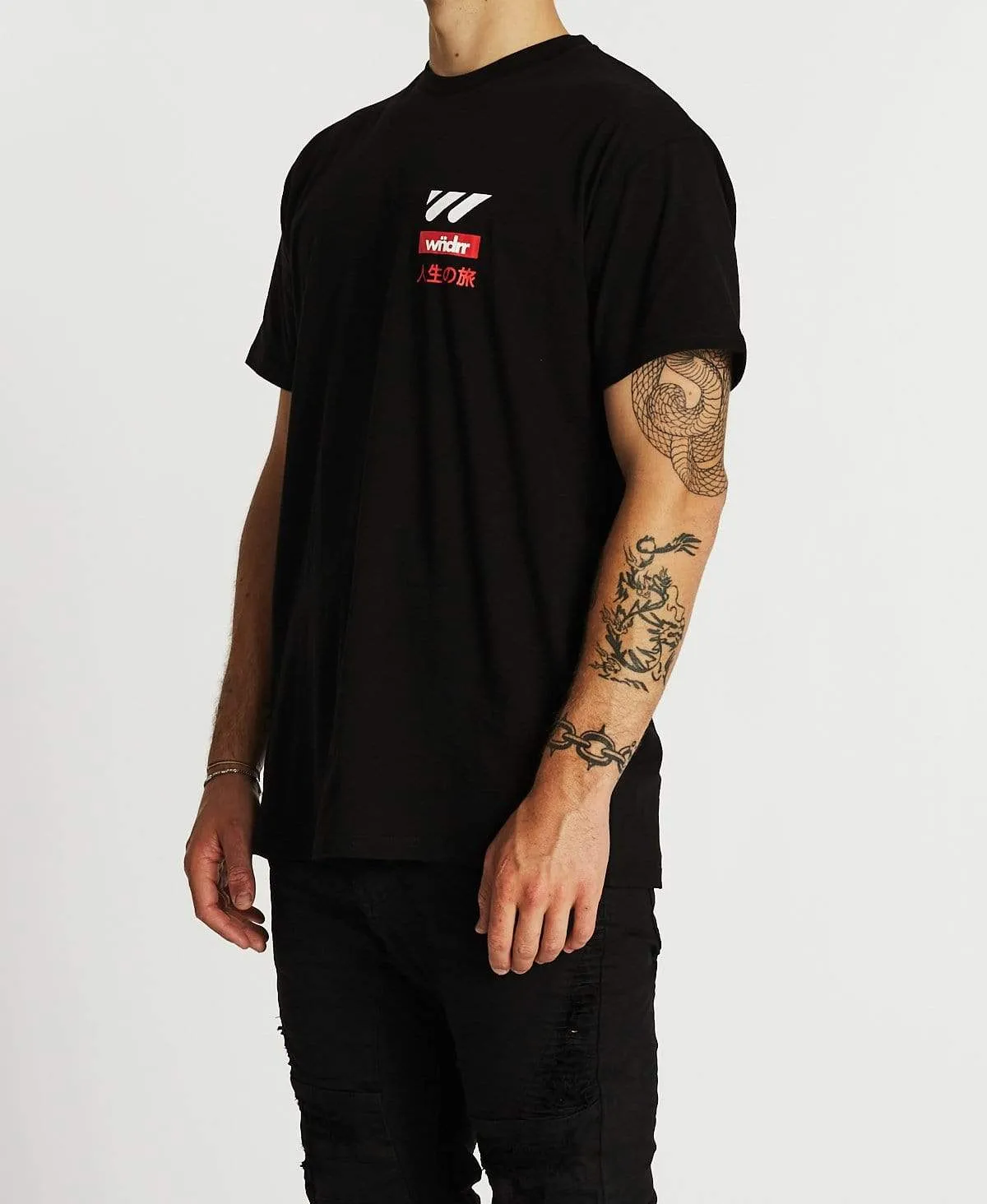 Tetsu Custom Fit T-Shirt Black sold by Neverland product image thumbnail 3