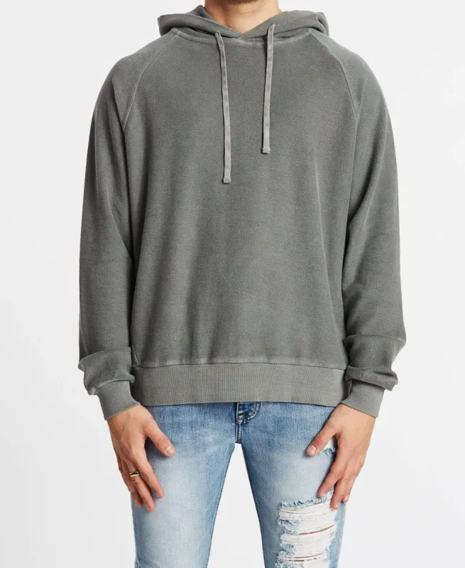 Berlin Raglan Sleeve Hoodie Pigment Grey sold by Neverland