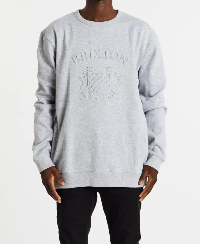 Lion Crest Crew Jumper Heather Grey sold by Neverland