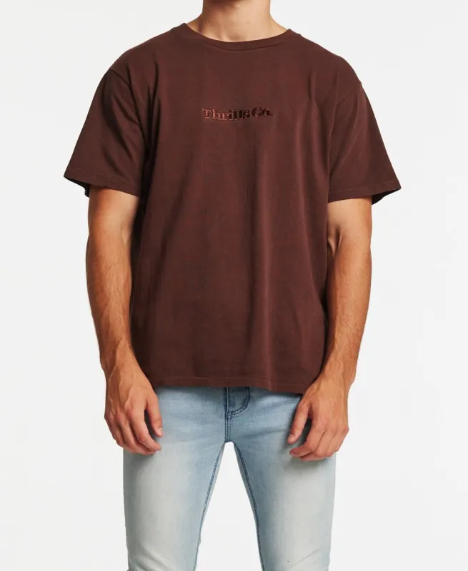Tonal Thrills Co Embro Merch Fit T-Shirt Mahogany sold by Neverland