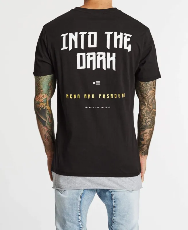 Nightmare Layered Hem T-Shirt Jet Black sold by Neverland