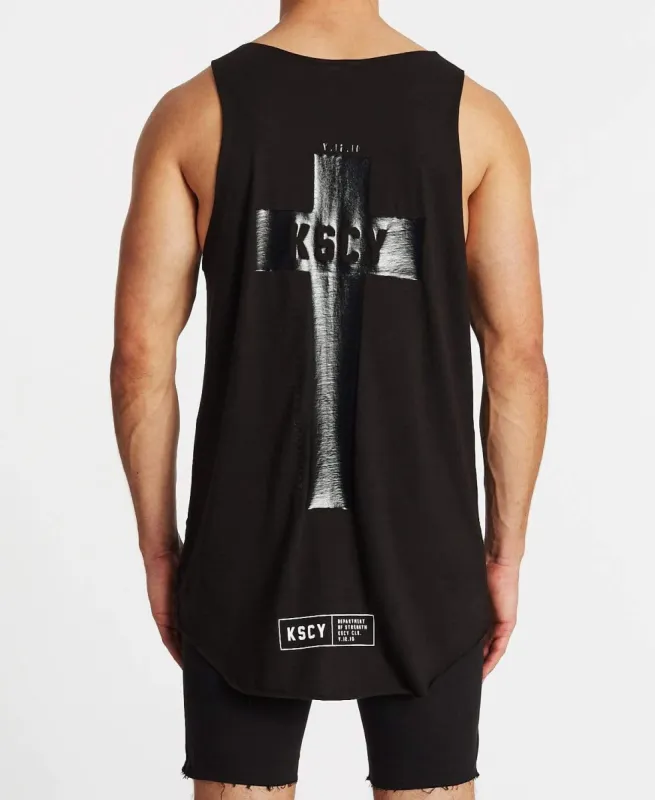 Construction Dual Curved Tank Jet Black sold by Neverland