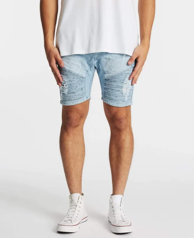 Zeppelin Shorts Defiance Blue sold by Neverland