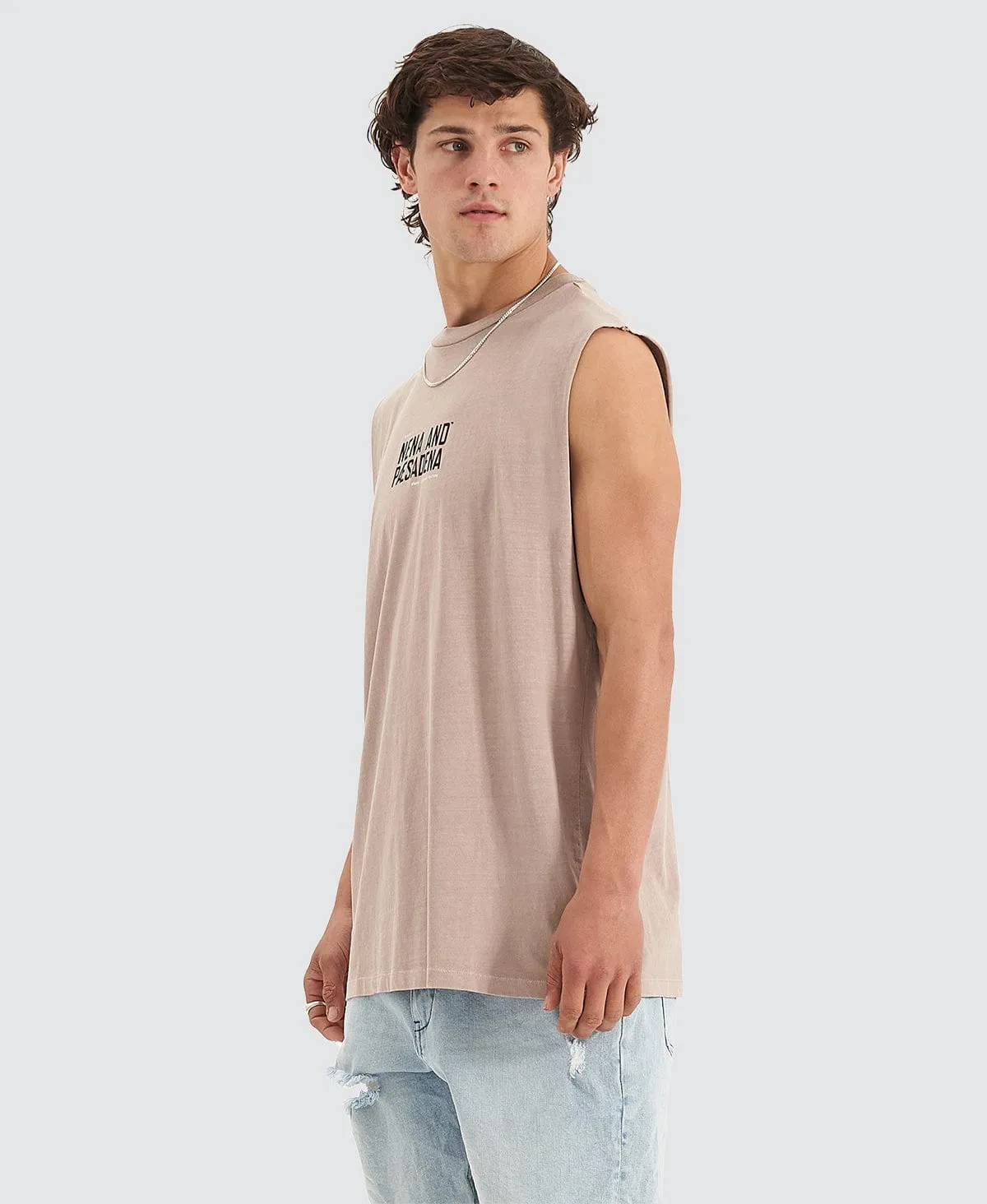 Hesitation Relaxed Muscle Tee Pigment Etherea Grey sold by Neverland product image thumbnail 2