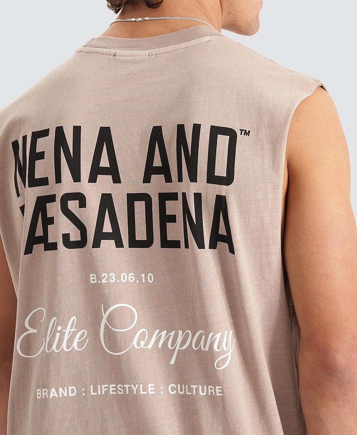 Hesitation Relaxed Muscle Tee Pigment Etherea Grey sold by Neverland product image thumbnail 5
