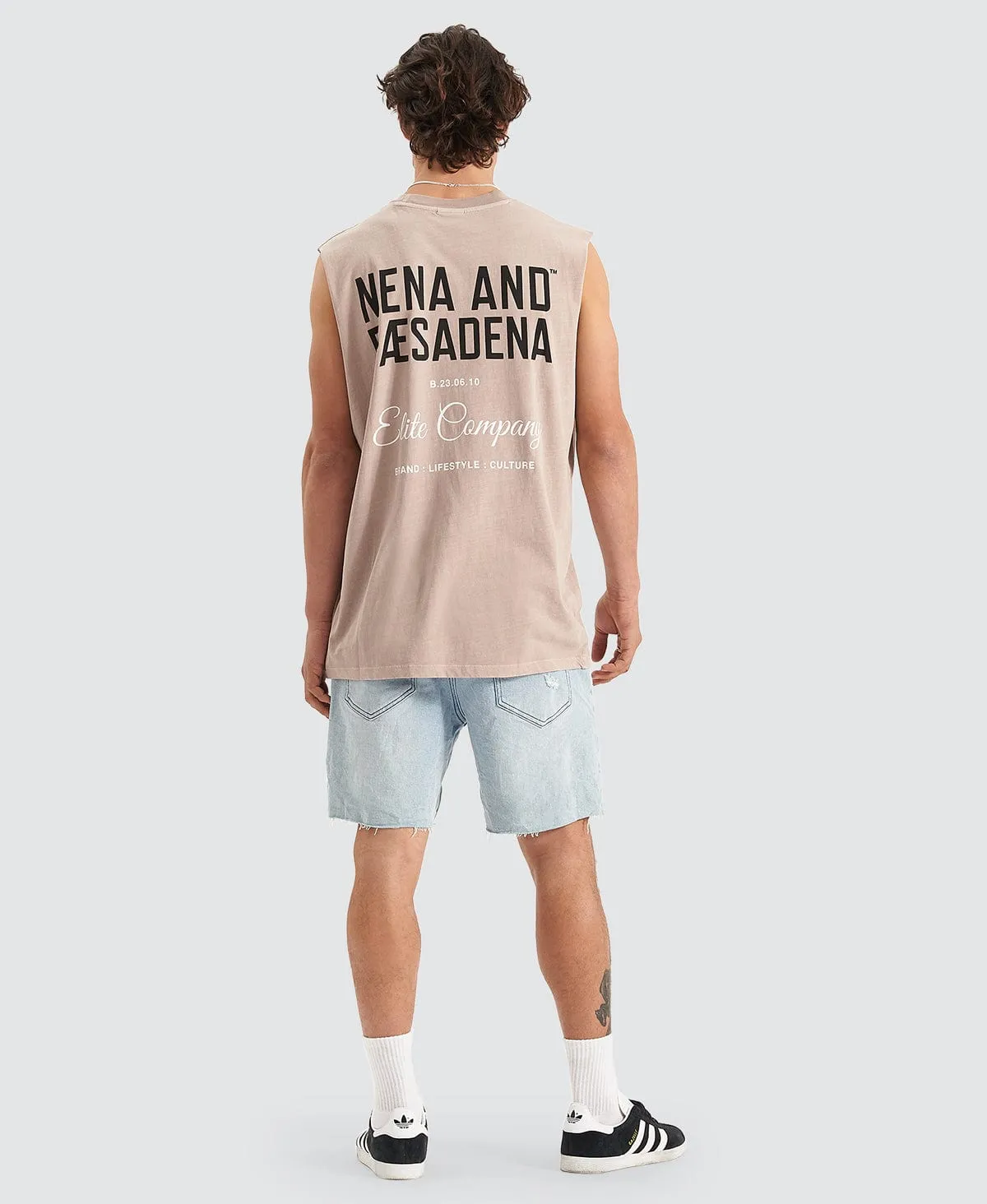Hesitation Relaxed Muscle Tee Pigment Etherea Grey sold by Neverland product image thumbnail 4