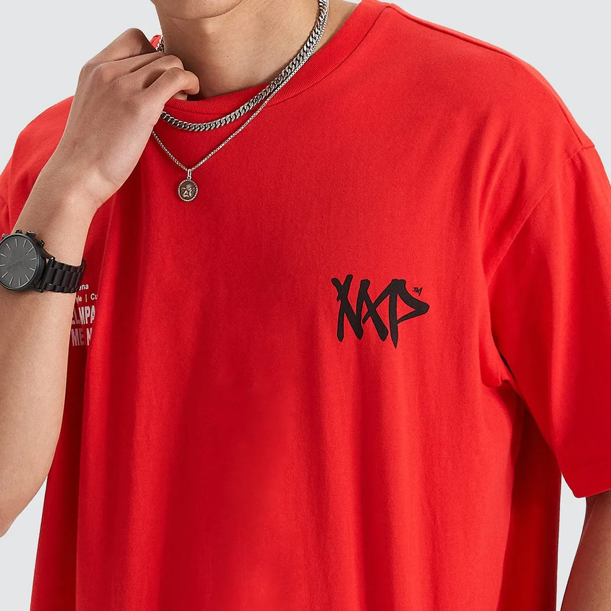 Never Heavy Tee Poppy Red sold by Neverland product image thumbnail 3