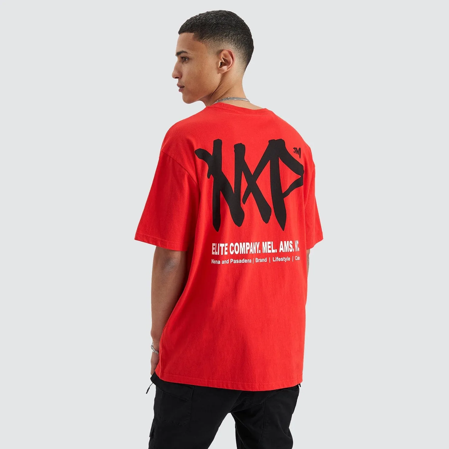 Never Heavy Tee Poppy Red sold by Neverland