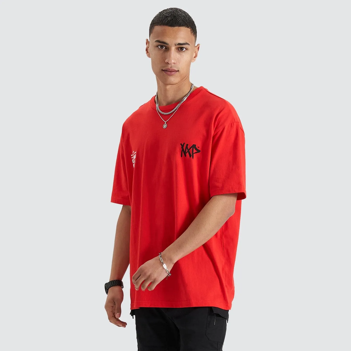 Never Heavy Tee Poppy Red sold by Neverland product image thumbnail 2