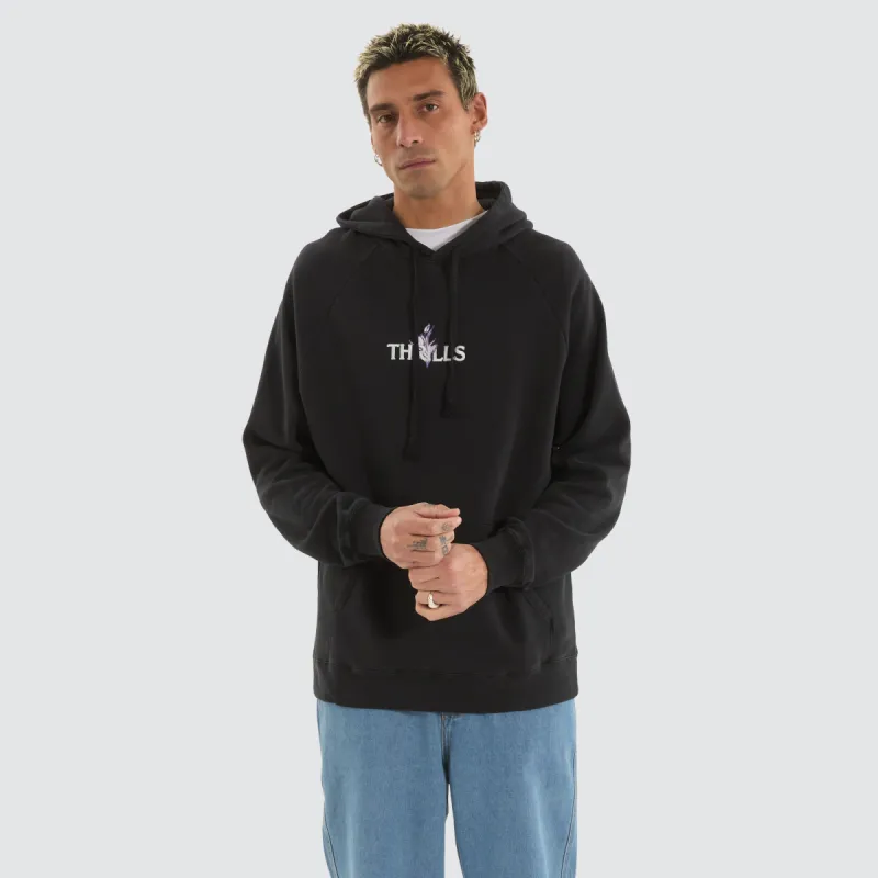 In Bloom Raglan Pull On Hood Twilight Black made by Thrills