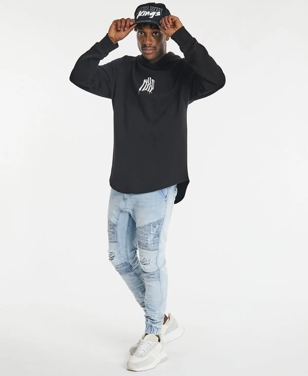 Sphere Dual Curved Hoodie Jet Black sold by Neverland product image thumbnail 3