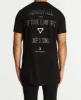 Downfall Cape Back T-Shirt Jet Black sold by Neverland