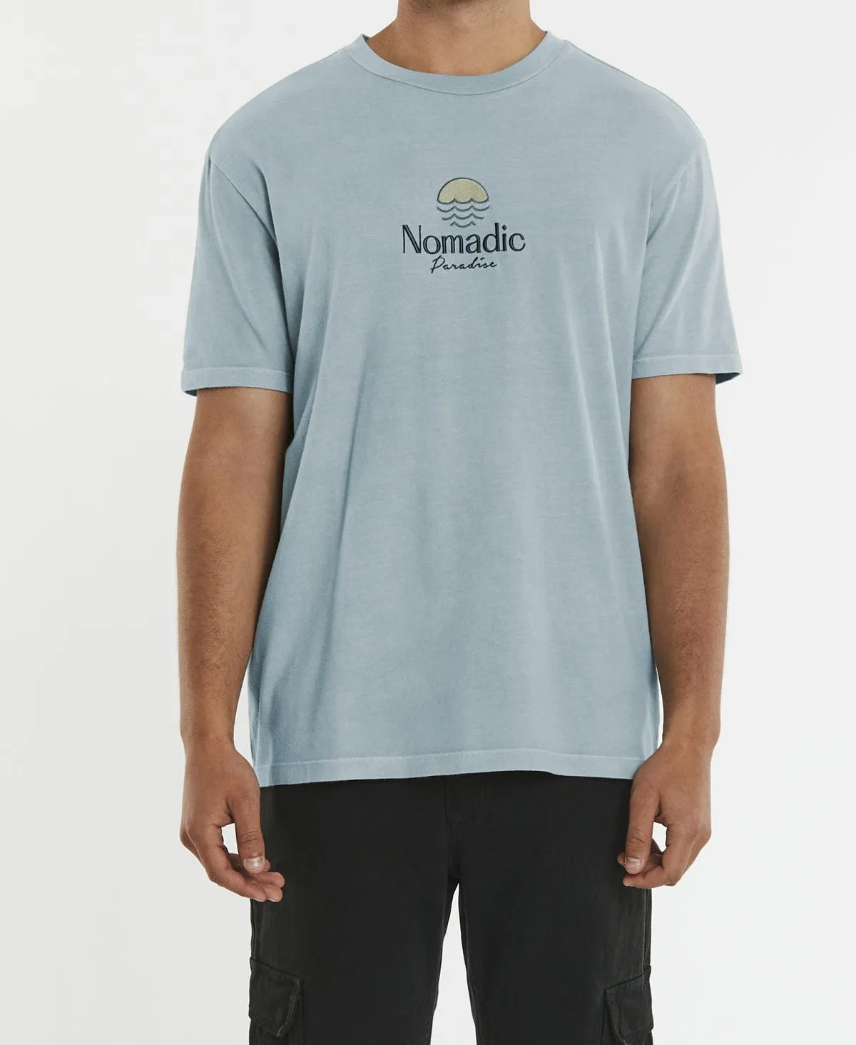 Coast to Coast Relaxed T-Shirt Pigment Pearl Blue sold by Neverland product image thumbnail 3