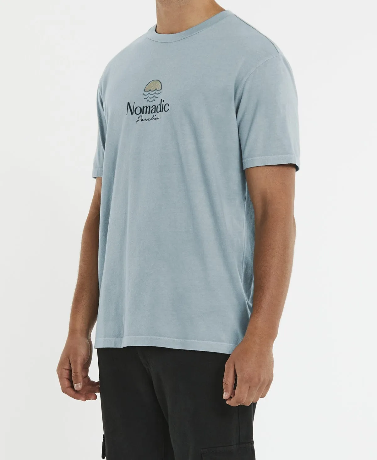 Coast to Coast Relaxed T-Shirt Pigment Pearl Blue sold by Neverland product image thumbnail 4