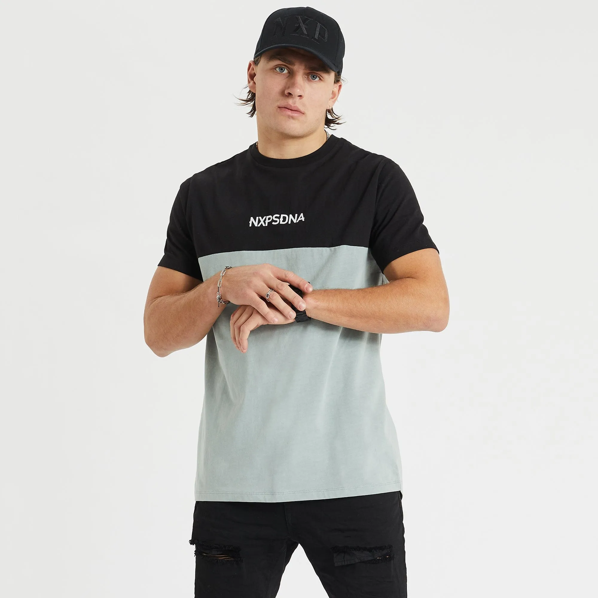Echelon Tee Black/Sage sold by Neverland product image thumbnail 2