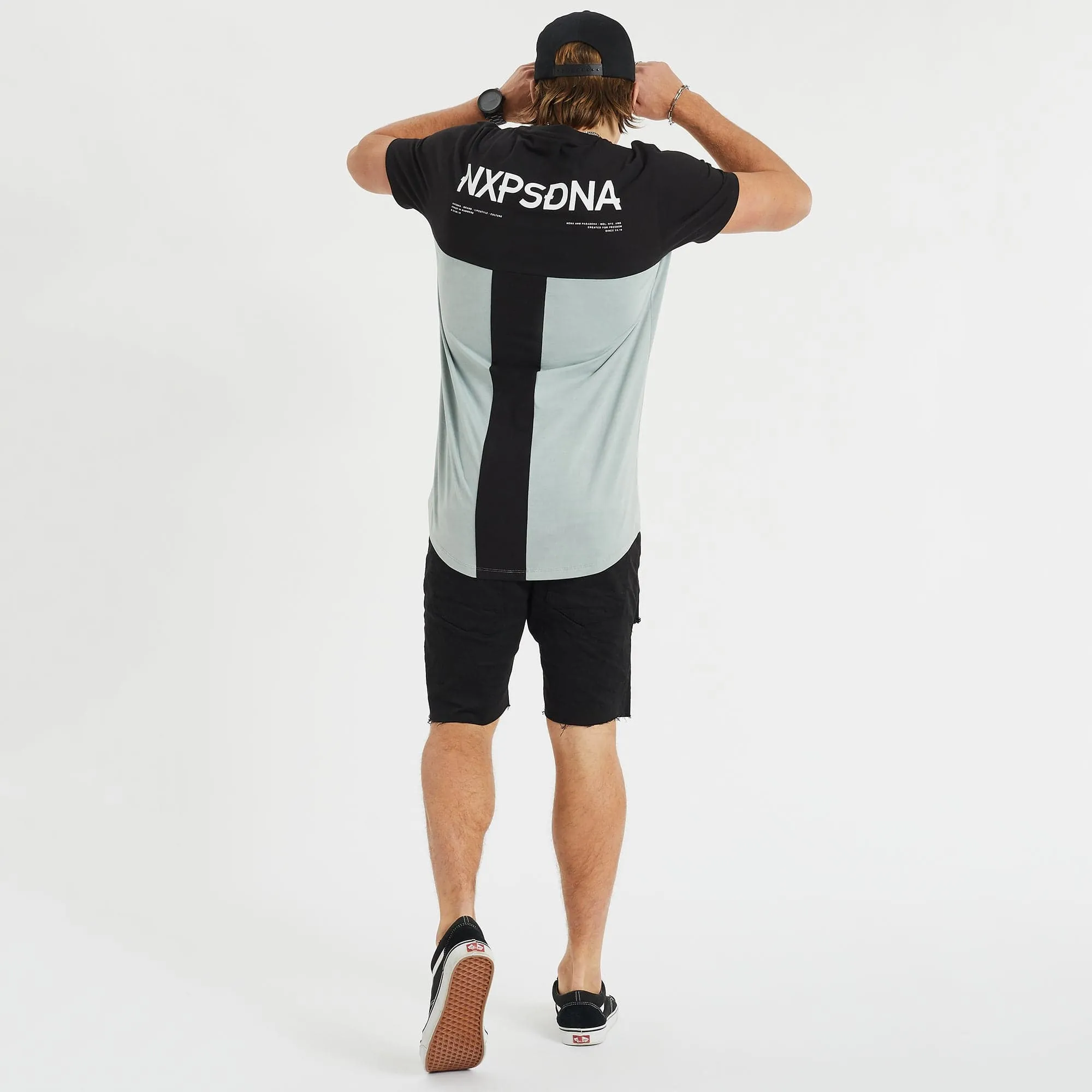 Echelon Tee Black/Sage sold by Neverland product image thumbnail 4