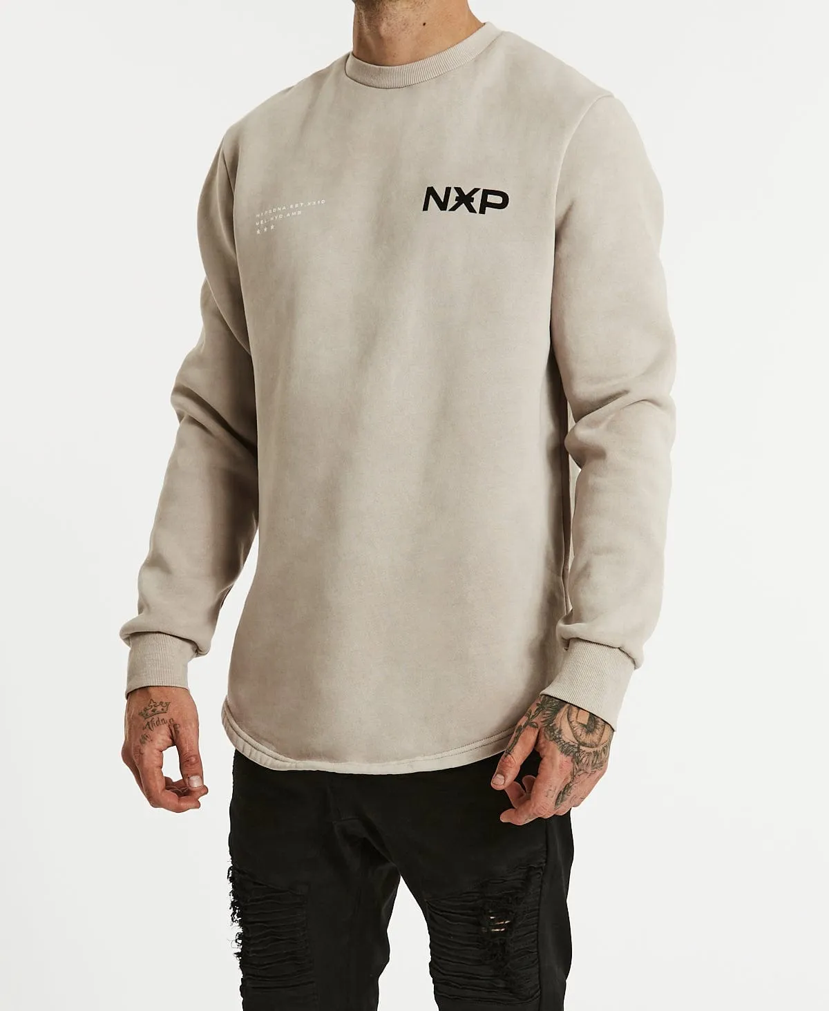 Rise Above Dual Curved Jumper Pigment Mushroom sold by Neverland product image thumbnail 4