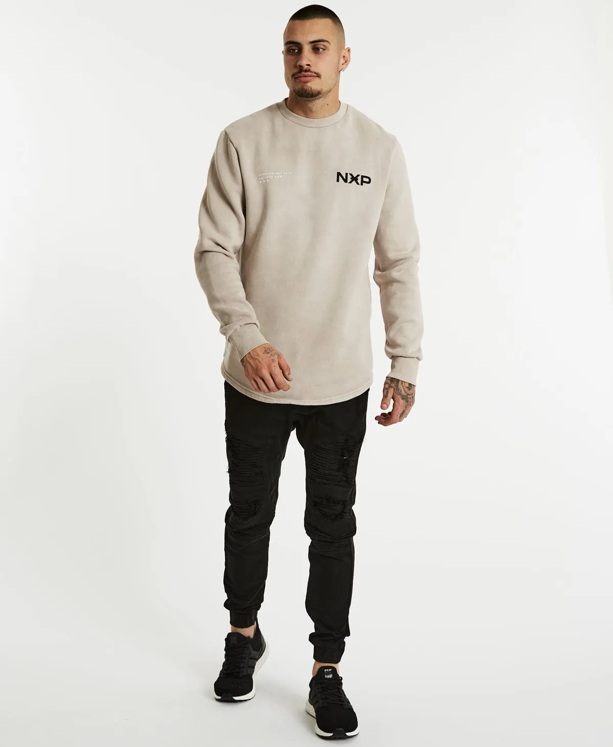 Rise Above Dual Curved Jumper Pigment Mushroom sold by Neverland product image thumbnail 5