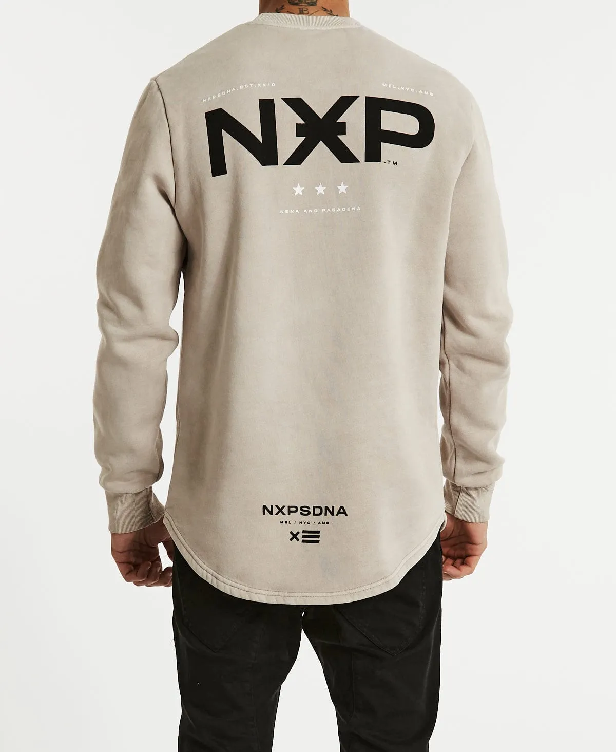 Rise Above Dual Curved Jumper Pigment Mushroom sold by Neverland product image thumbnail 2