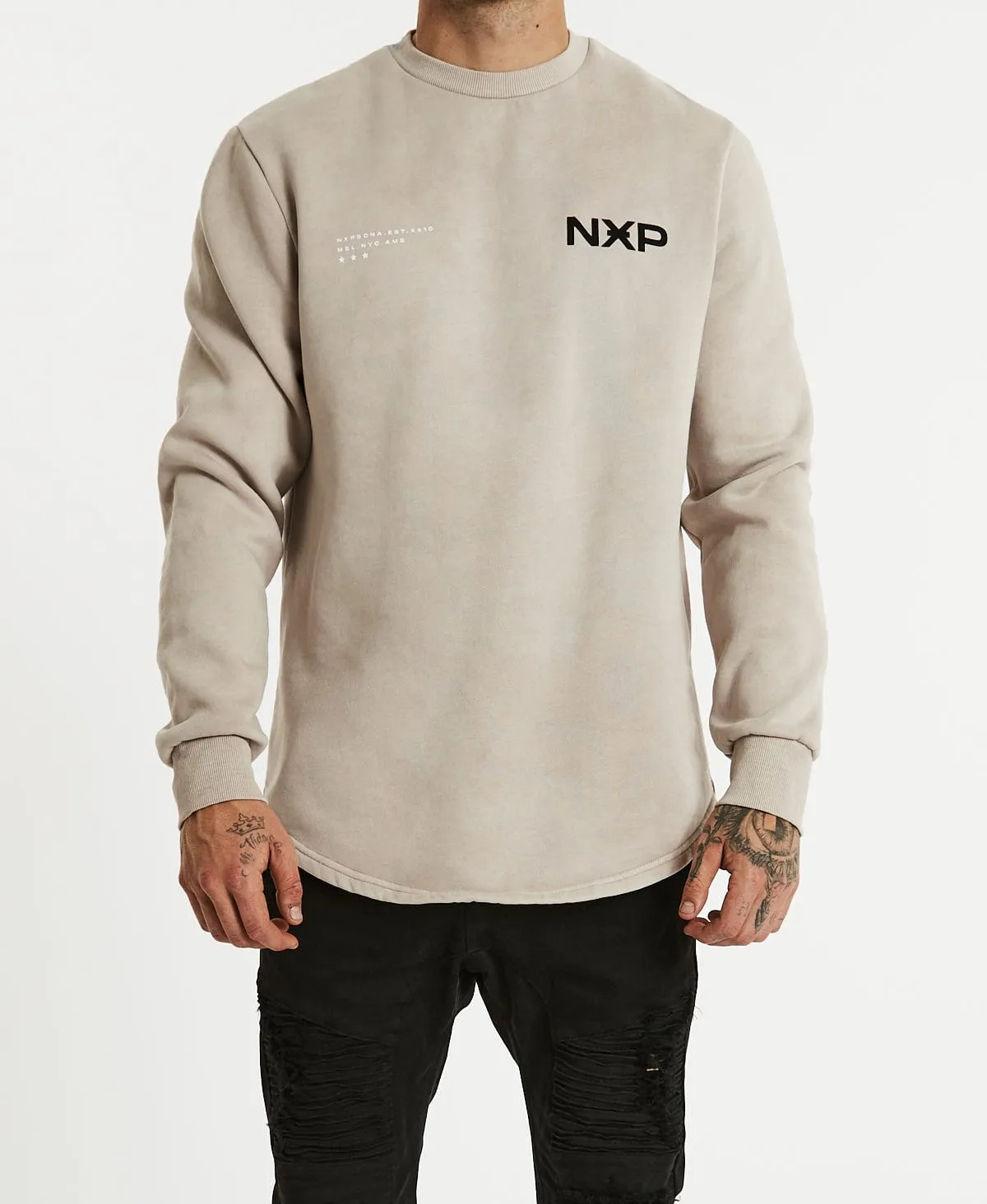 Rise Above Dual Curved Jumper Pigment Mushroom sold by Neverland product image thumbnail 3