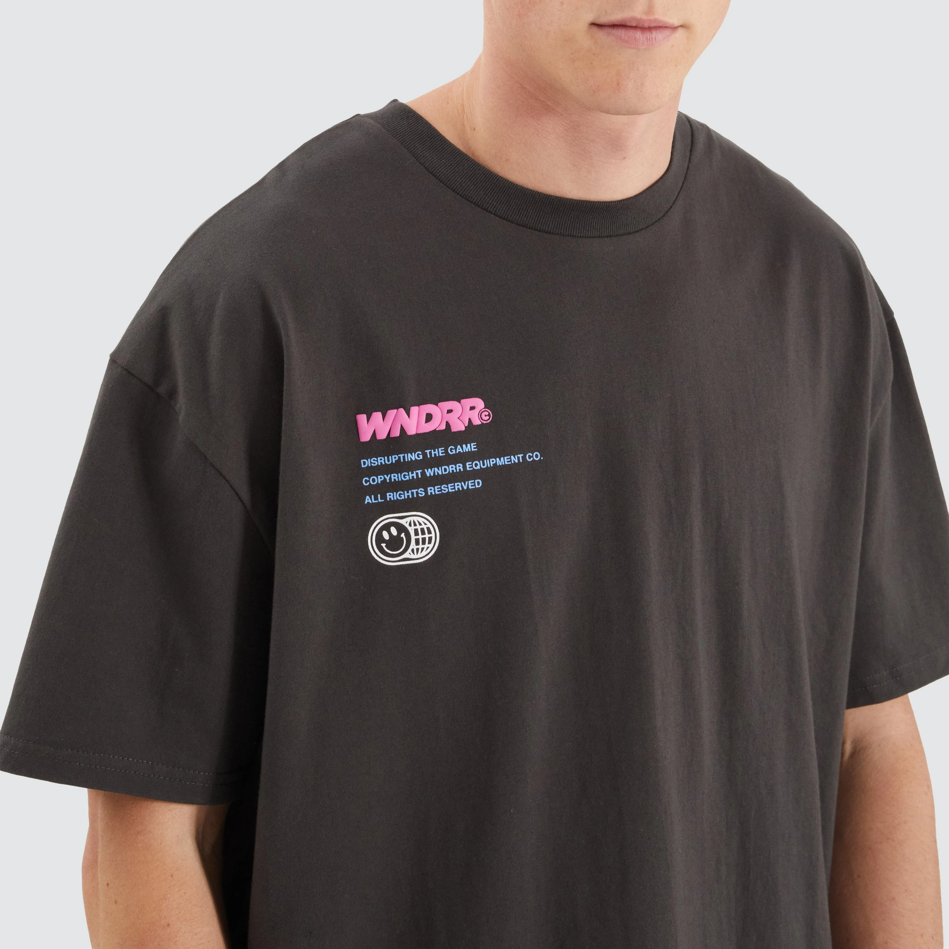 Obscure Box Fit Tee Faded Black sold by Neverland product image thumbnail 2